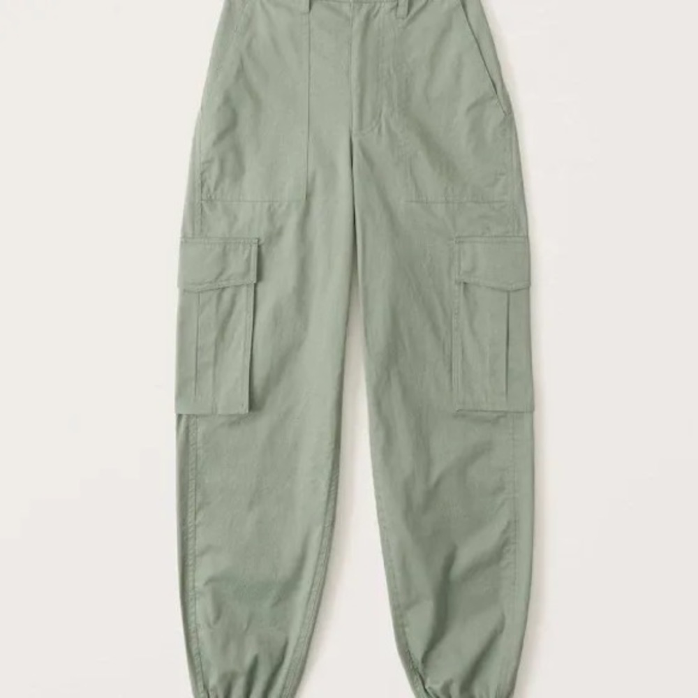 abercrombie green cargo pants joggers